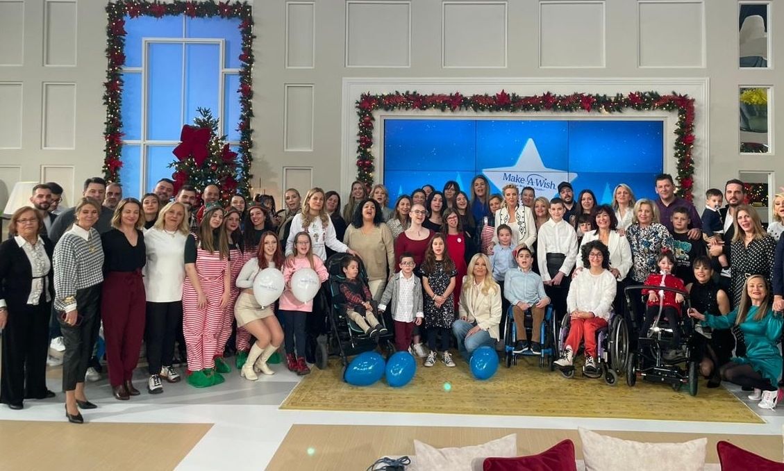 Το "Fay’s Time" και η Φαίη Σκορδά εξασφάλισαν την εκπλήρωση 43 ευχών παιδιών του Make-A-Wish Ελλάδος