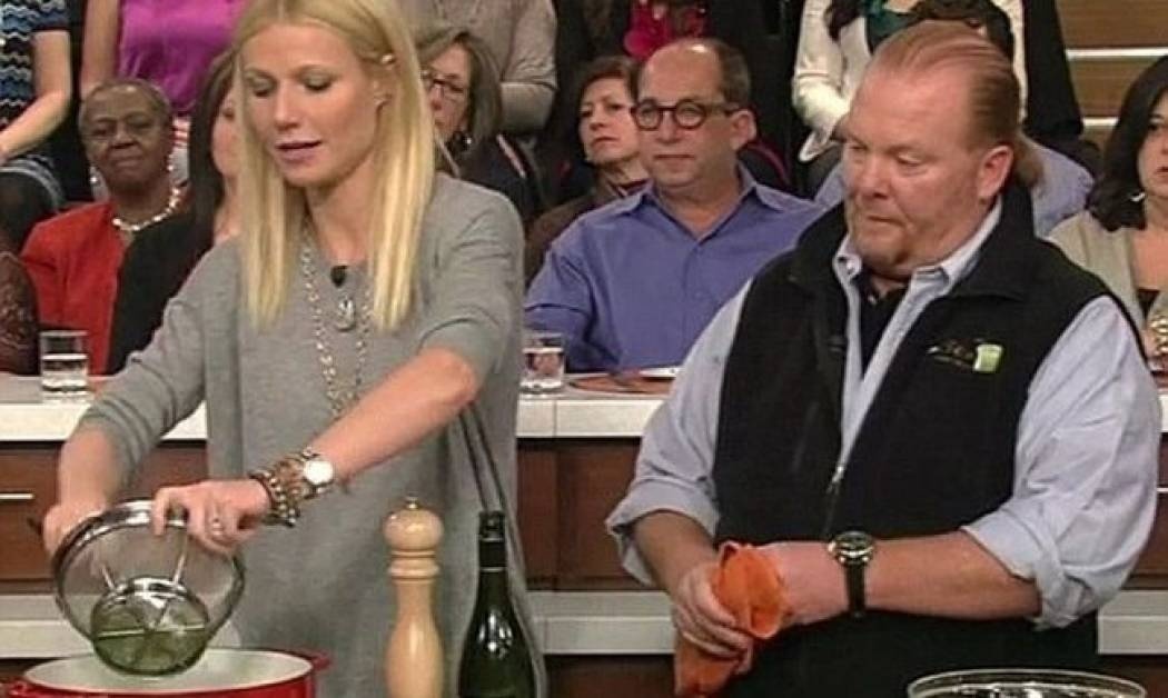 Η Gwyneth μαγειρεύει στην τηλεόραση το αγαπημένο φαγητό του Chris Martin