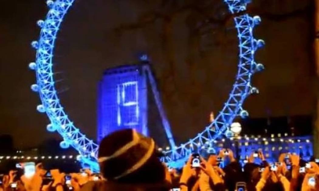 Δείτε πως υποδέχτηκαν το νέο έτος στο Λονδίνο... ερασιτεχνικά (βίντεο)