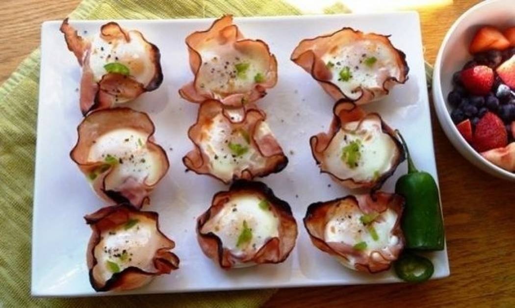Φωλιές από ζαμπόν γεμιστές με αυγά!