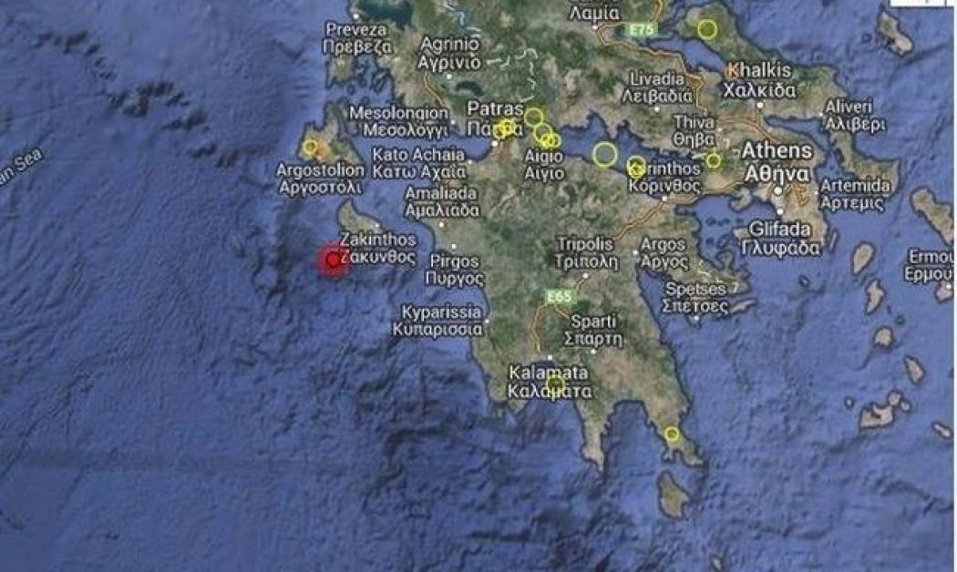 Ισχυρός σεισμός στη Ζάκυνθο