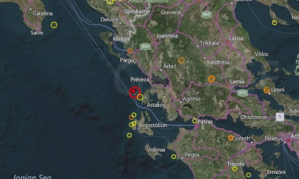Ισχυρός σεισμός στη Λευκάδα