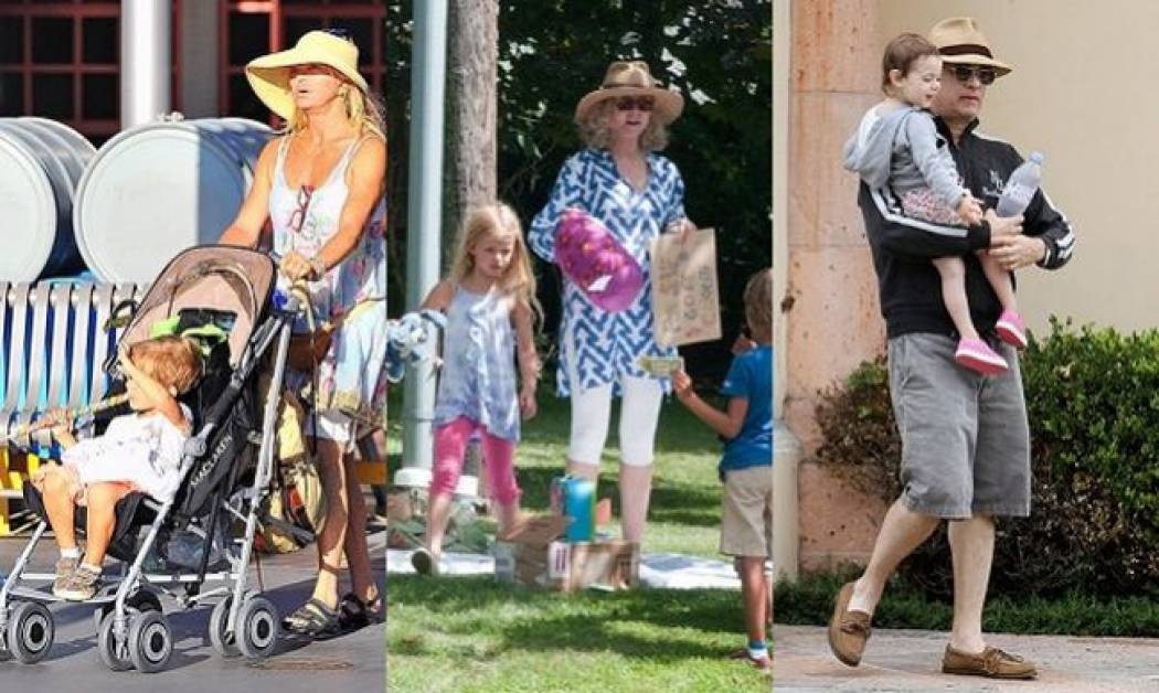 Διάσημες γιαγιάδες και διάσημοι παππούδες με τα εγγόνια τους (εικόνες)