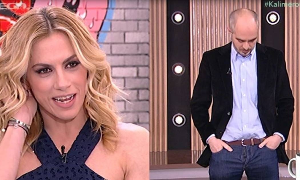 Ο Χαρισόπουλος βγήκε με ανοιχτό φερμουάρ on air - Η αμηχανία της Ντορέττας Παπαδημητρίου