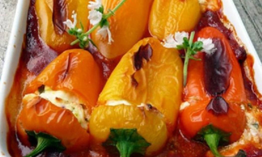 Πιπεριές γεμιστές με μανιτάρια