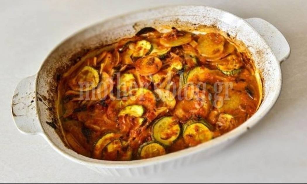 Μπριάμ φούρνου με ντοματίνια, από τον Γιώργο Γεράρδο