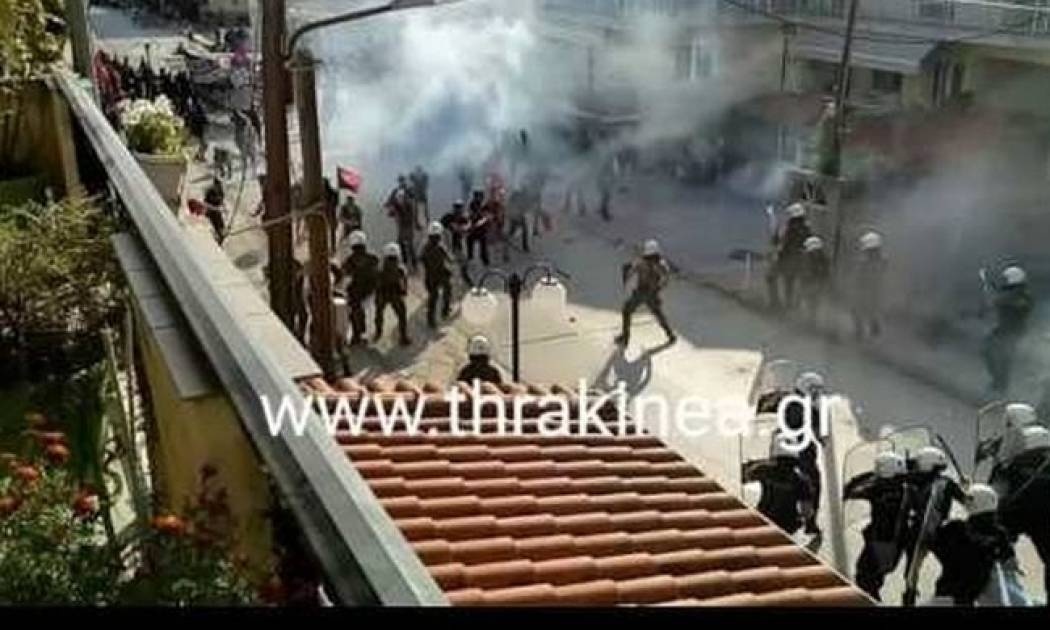 Συμπλοκές και χημικά στις Καστανιές Έβρου (vid+pics)