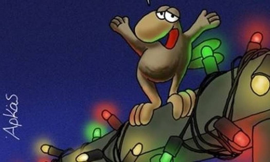 Το αινιγματικό σκίτσο του Αρκά για τη νέα χρονιά (pic)