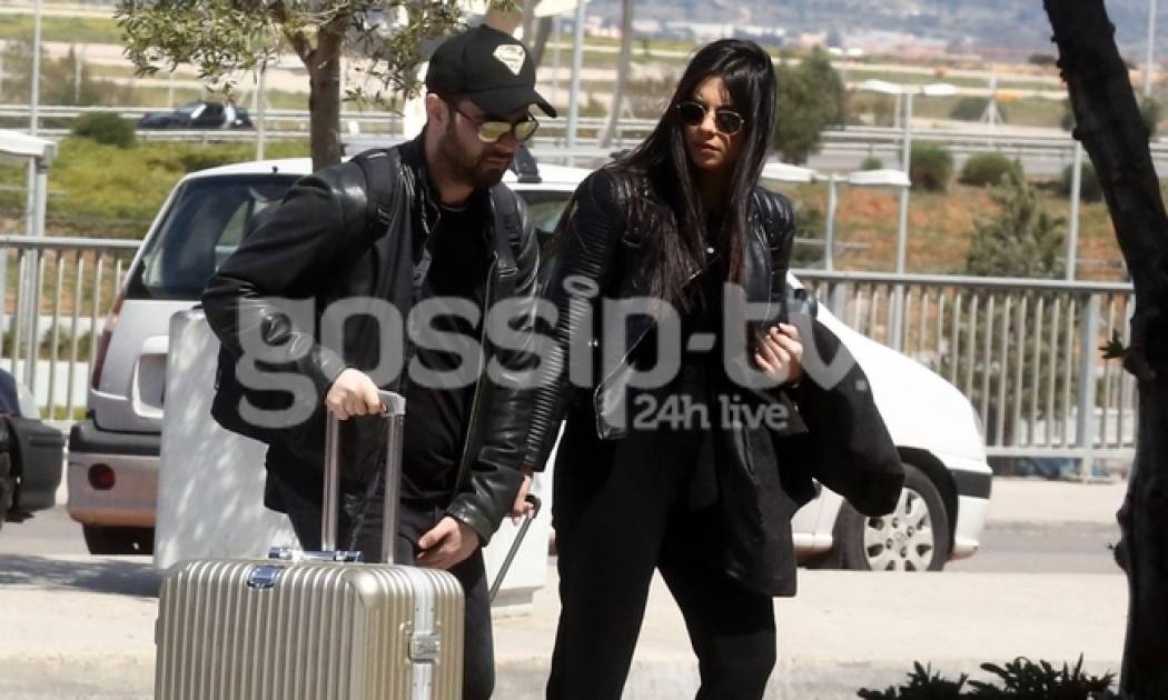 Γιώργος Παπαδόπουλος: Με το κορίτσι του στο αεροδρόμιο