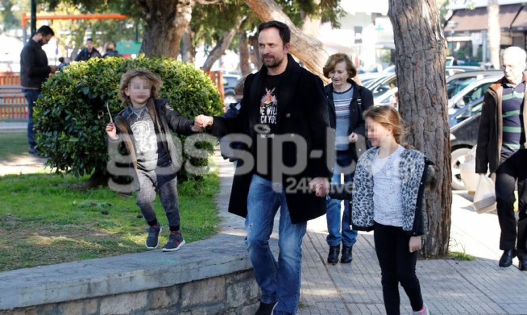Γιώργος Λιανός: Βόλτα με τα παιδιά του