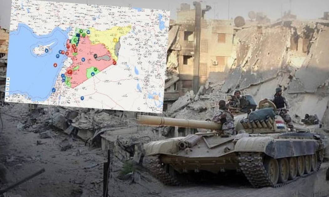 Πόλεμος στη Μεσόγειο: Αυτός είναι ο διαδραστικός χάρτης του πολέμου στη Συρία (pics)