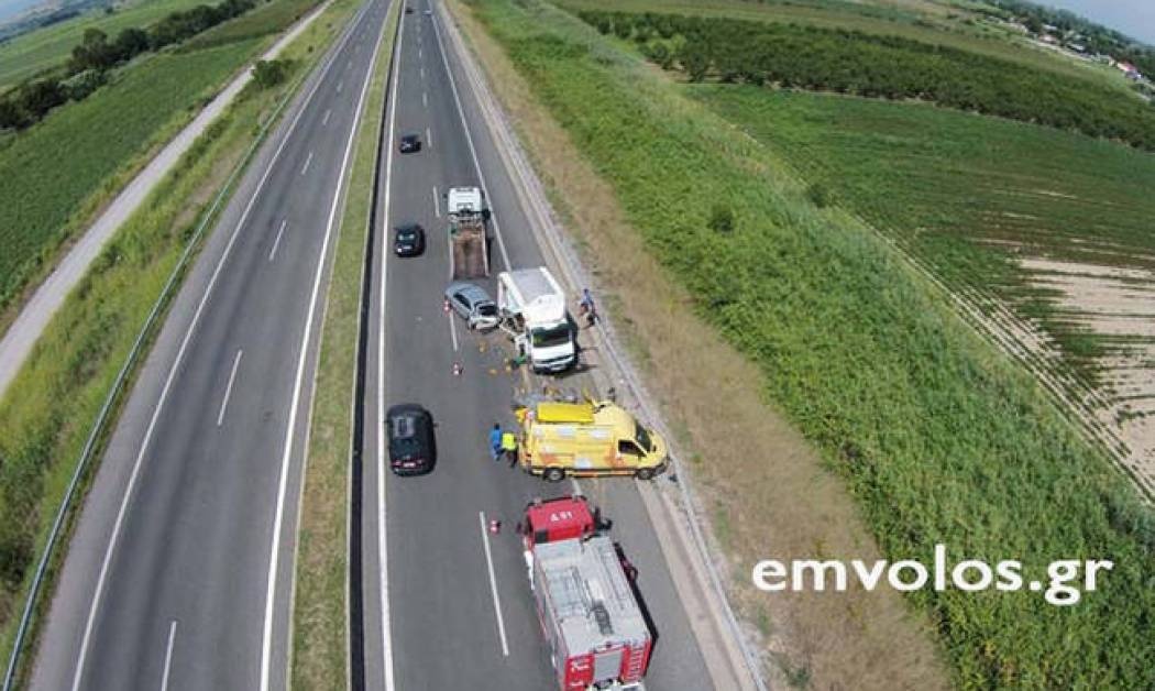 Καραμπόλα στην Εγνατία Οδό με έναν τραυματία: Εικόνες – σοκ