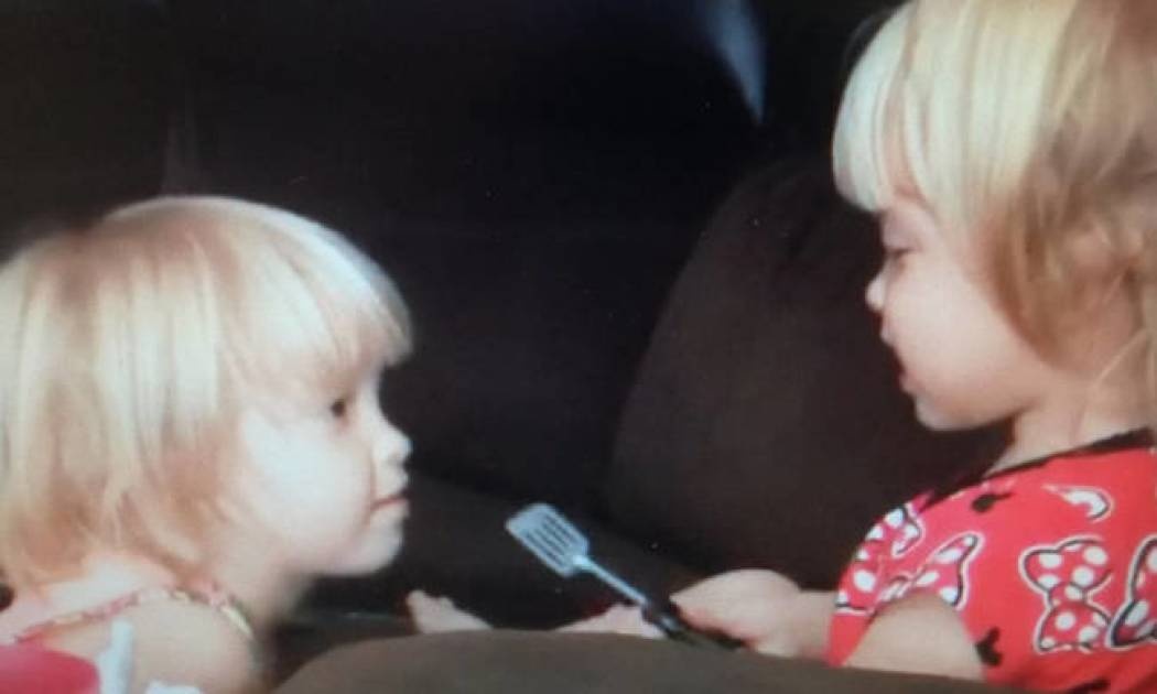 Αξιολάτρευτα δίδυμα συζητούν στην δική τους γλώσσα (vid)