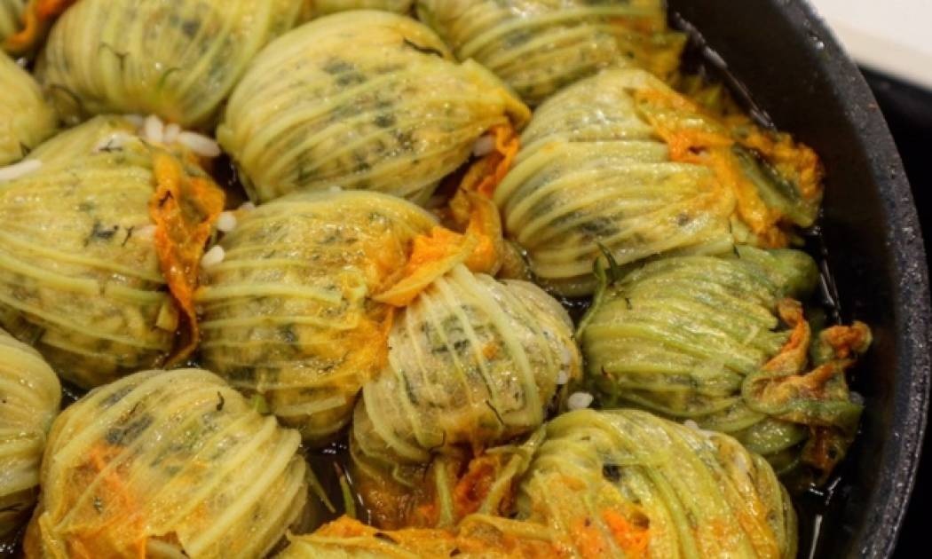 Κολοκυθοανθοί γεμιστοί