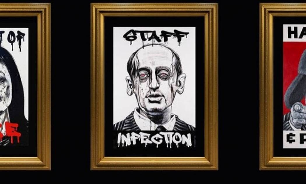 Το Υπουργικό Συμβούλιο του Τρόμου: ένας θρύλος του street art σατιρίζει το Λευκό Οίκο