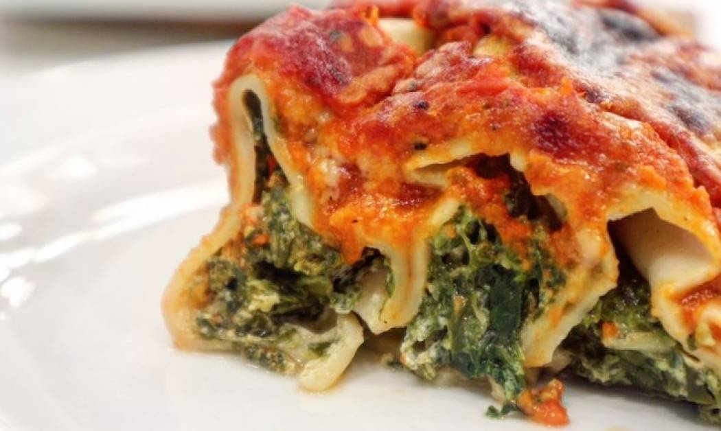 Κανελόνια γεμιστά με σπανάκι