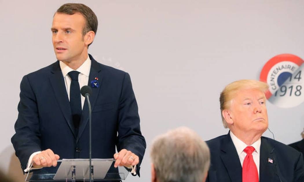 Ο Εμανουέλ Μακρόν προτρέπει τους παγκόσμιους ηγέτες: «Ας δώσουμε μάχη για την ειρήνη»