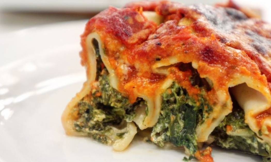 Κανελόνια γεμιστά με σπανάκι