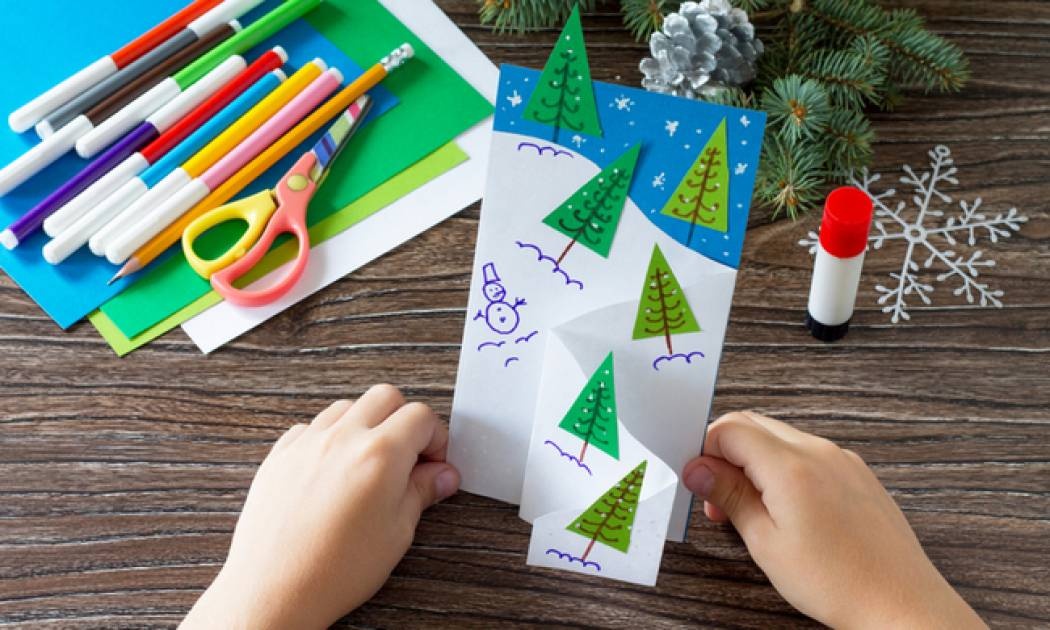 Φτιάξτε μόνες σας χριστουγεννιάτικες κάρτες (vid)