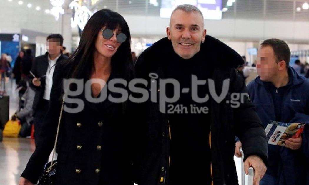 Στέλιος Ρόκκος - Έλενα Γκόφα: Στο αεροδρόμιο το ερωτευμένο ζευγάρι!