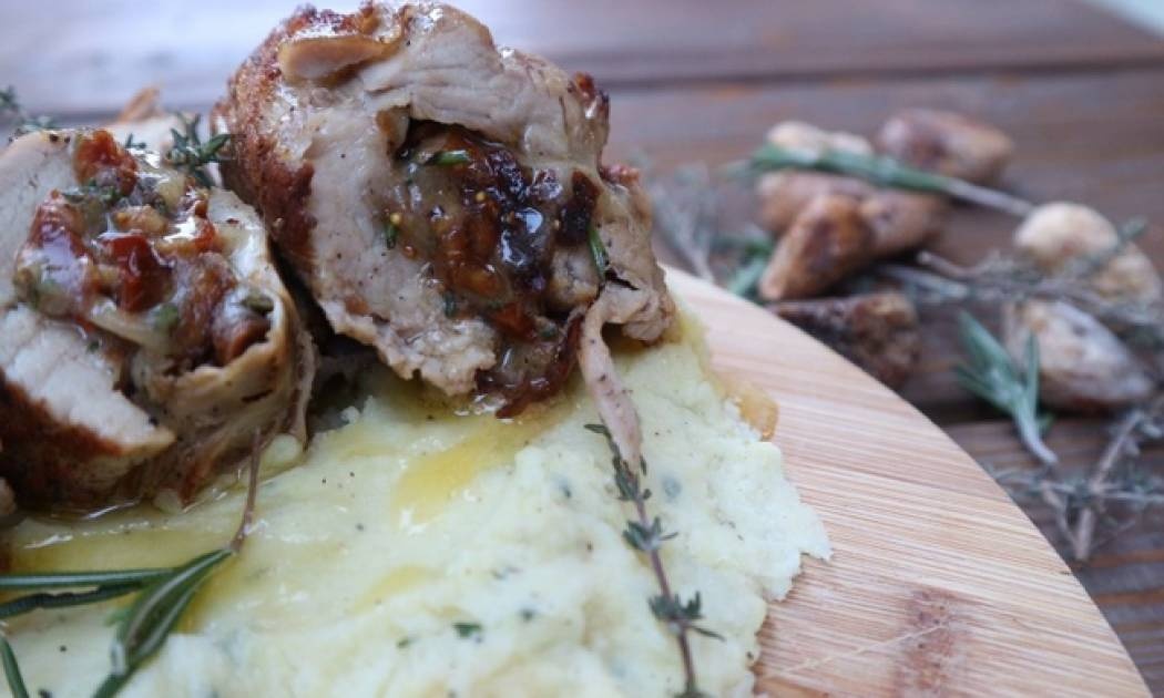 Ψαρονέφρι γεμιστό με mashed potatoes