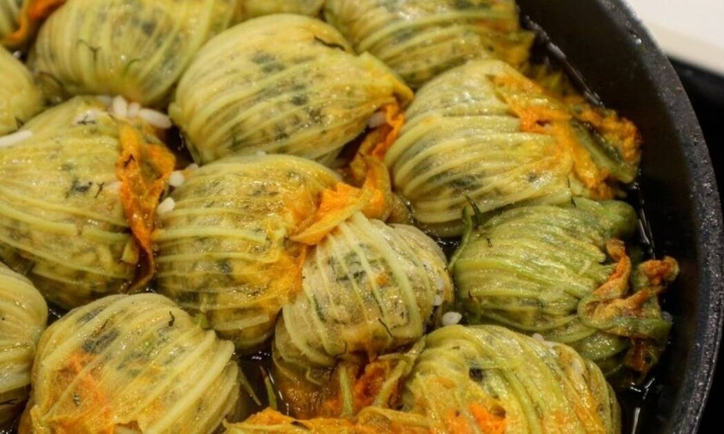 Κολοκυθοανθοί γεμιστοί