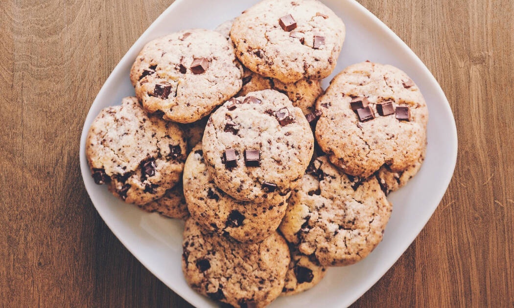 Cookies με βρώμη και κομμάτια σοκολάτας