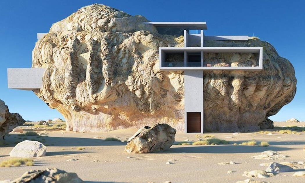 Το εκπληκτικό σπίτι μέσα σ' έναν αρχαίο βράχο