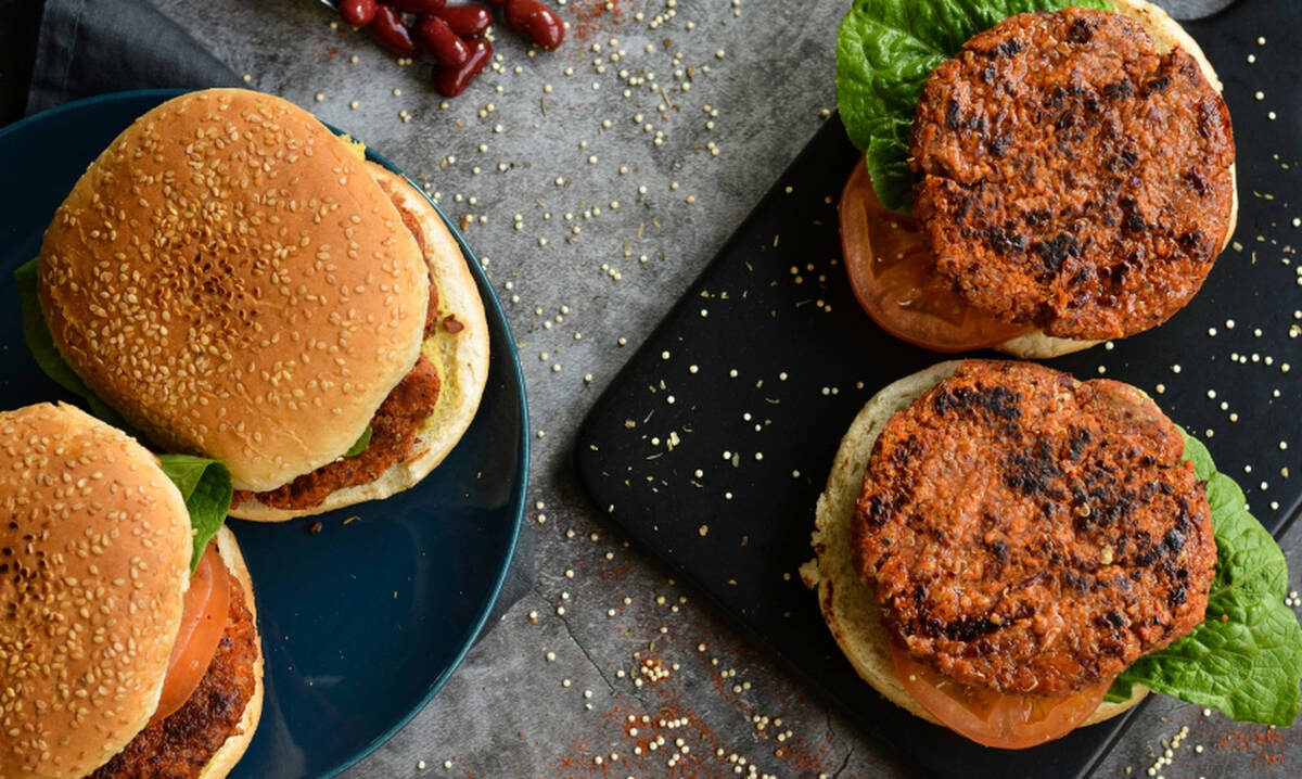 Vegan μπιφτέκια με φασόλια