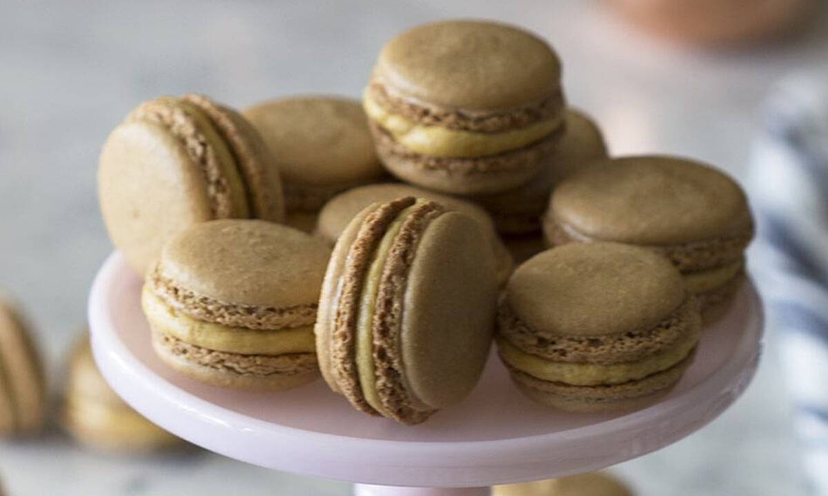 Macarons με γέμιση γλυκιάς κολοκύθας