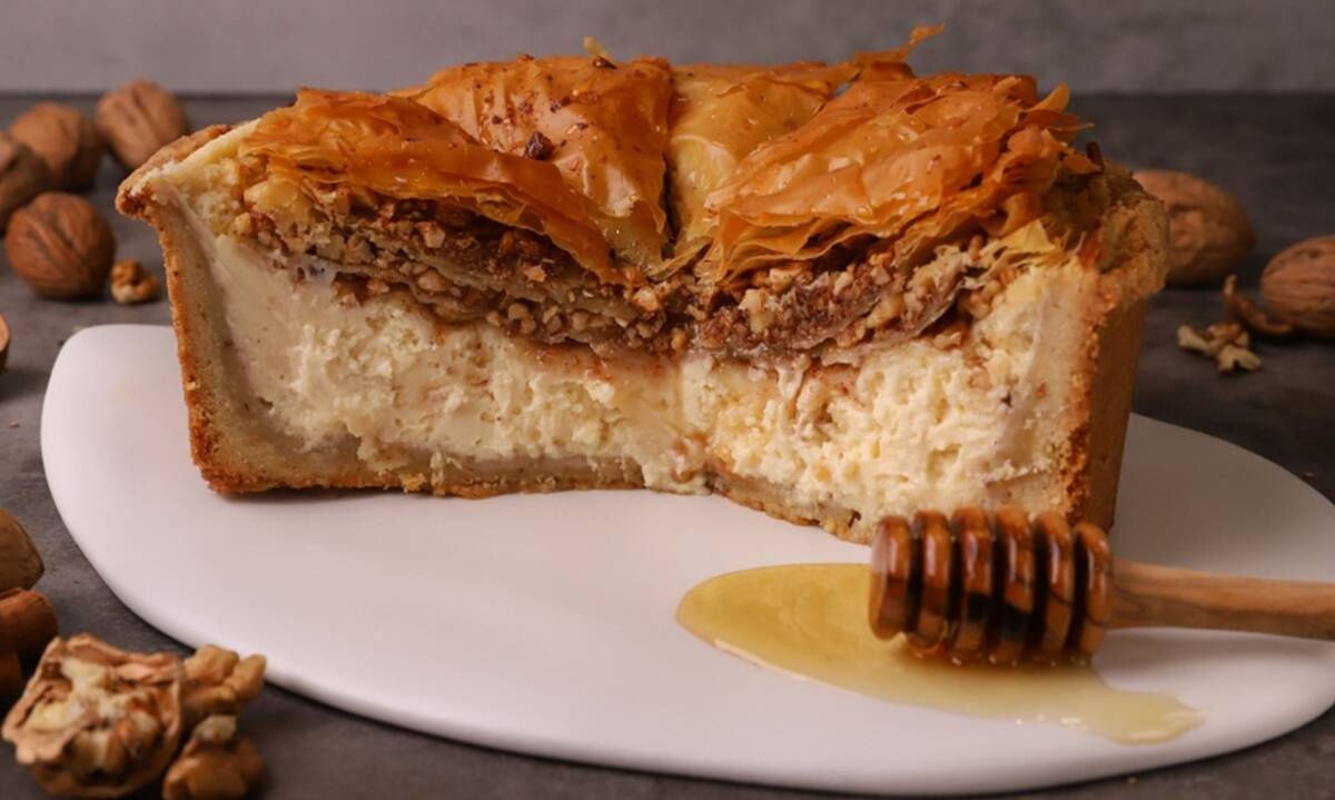 Cheesecake με μπακλαβά- Θα το λατρέψεις!