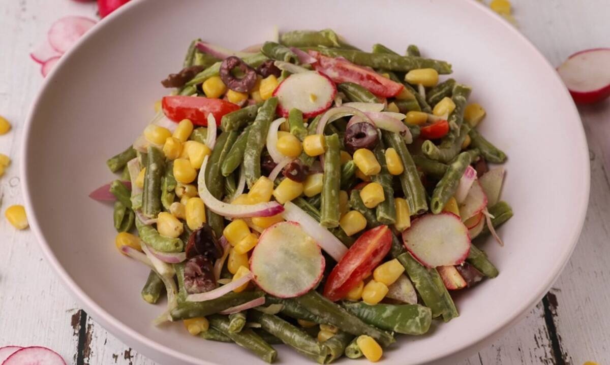 Δροσερή σαλάτα με φασολάκια