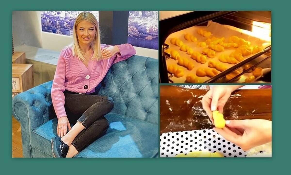 Φαίη Σκορδά: Έφτιαξε πασχαλινά κουλουράκια με τους γιους της - Δες τη συνταγή! (Pics-Vid)