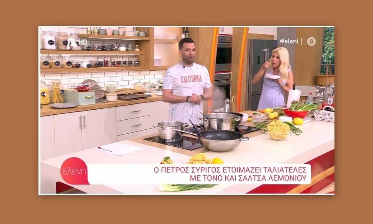 Ελένη Μενεγάκη: «Τα έχασε» ο συνεργάτης της – «Καθάρισε» σε χρόνο dt  ένα πιάτο μακαρόνια!  