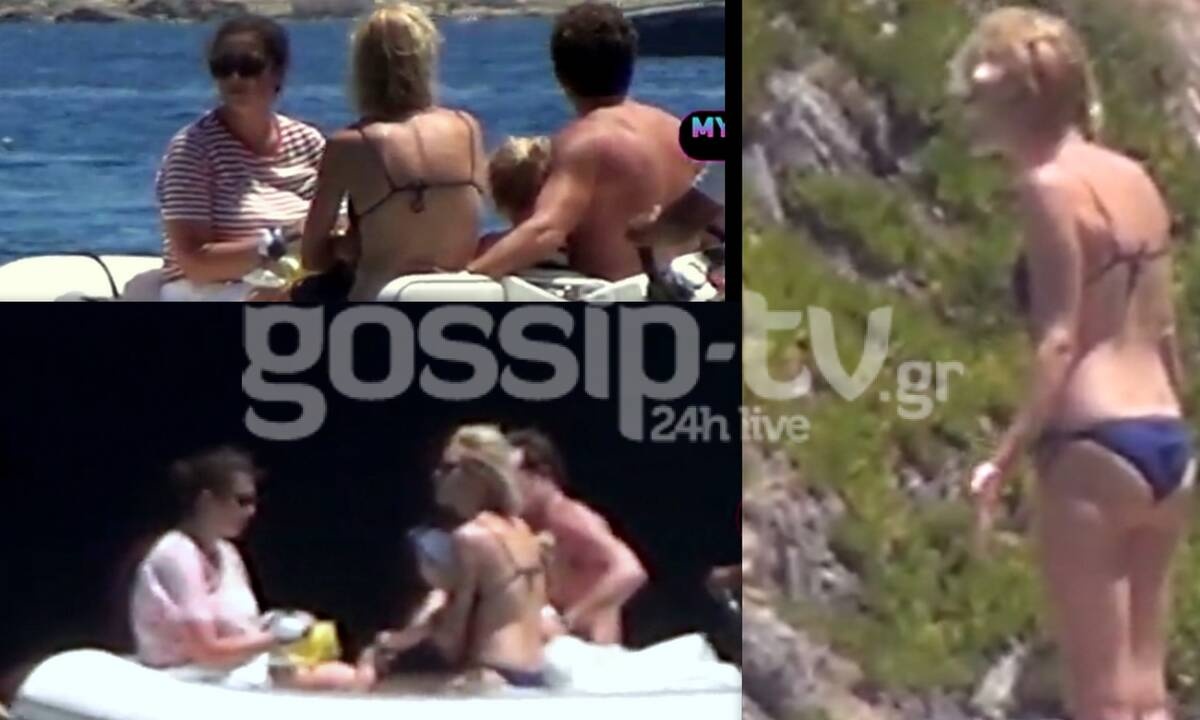 Βίκυ Καγιά-Ηλίας Κρασάς: Οικογενειακές διακοπές στη Μύκονο (video+photos)