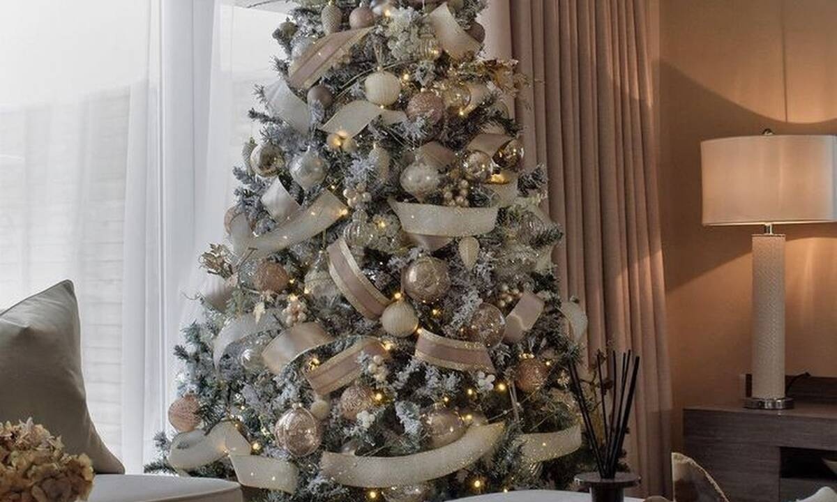Πώς θα διακοσμήσεις ένα elegant χριστουγεννιάτικο δέντρο με κορδέλες