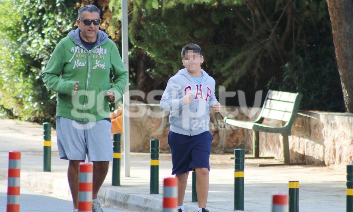 Λιάγκας: Να πώς διατηρείται σε φόρμα! Με τον γιο του Γιάννη για τρέξιμο! (pics)