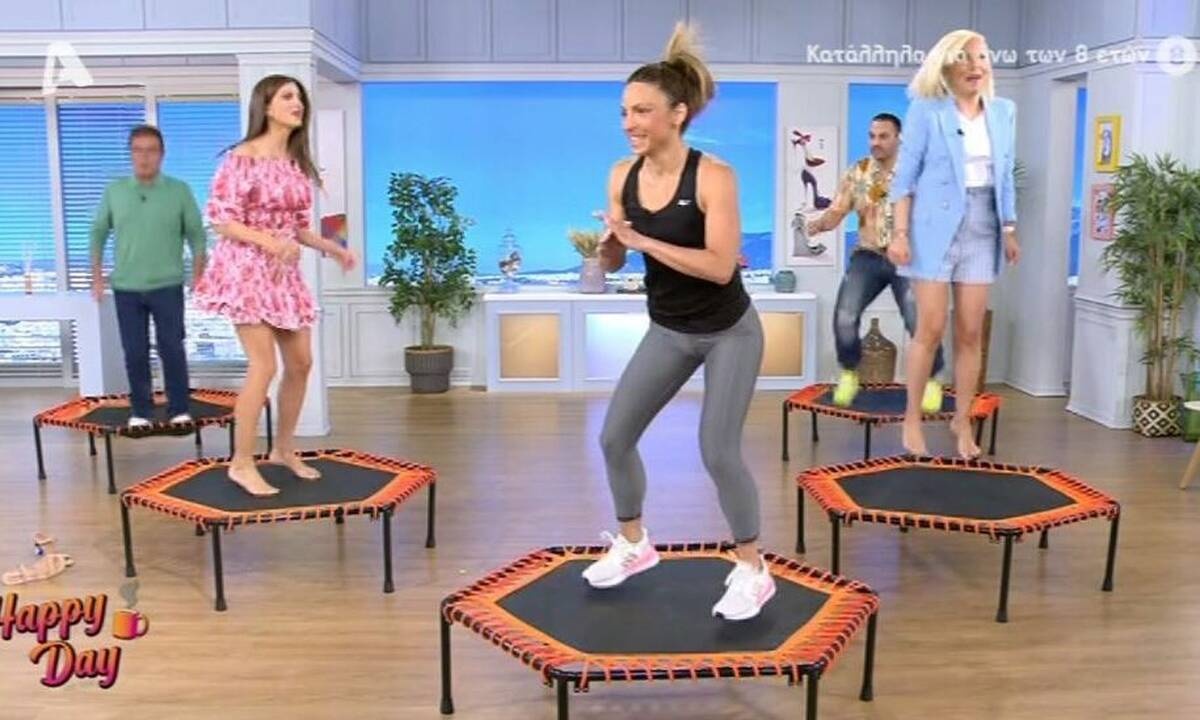 Τσιμτσιλή: Έτσι χάνει τα κιλά των γιορτών με τους συνεργάτες της! Η διαφορετική έναρξη του Happy Day