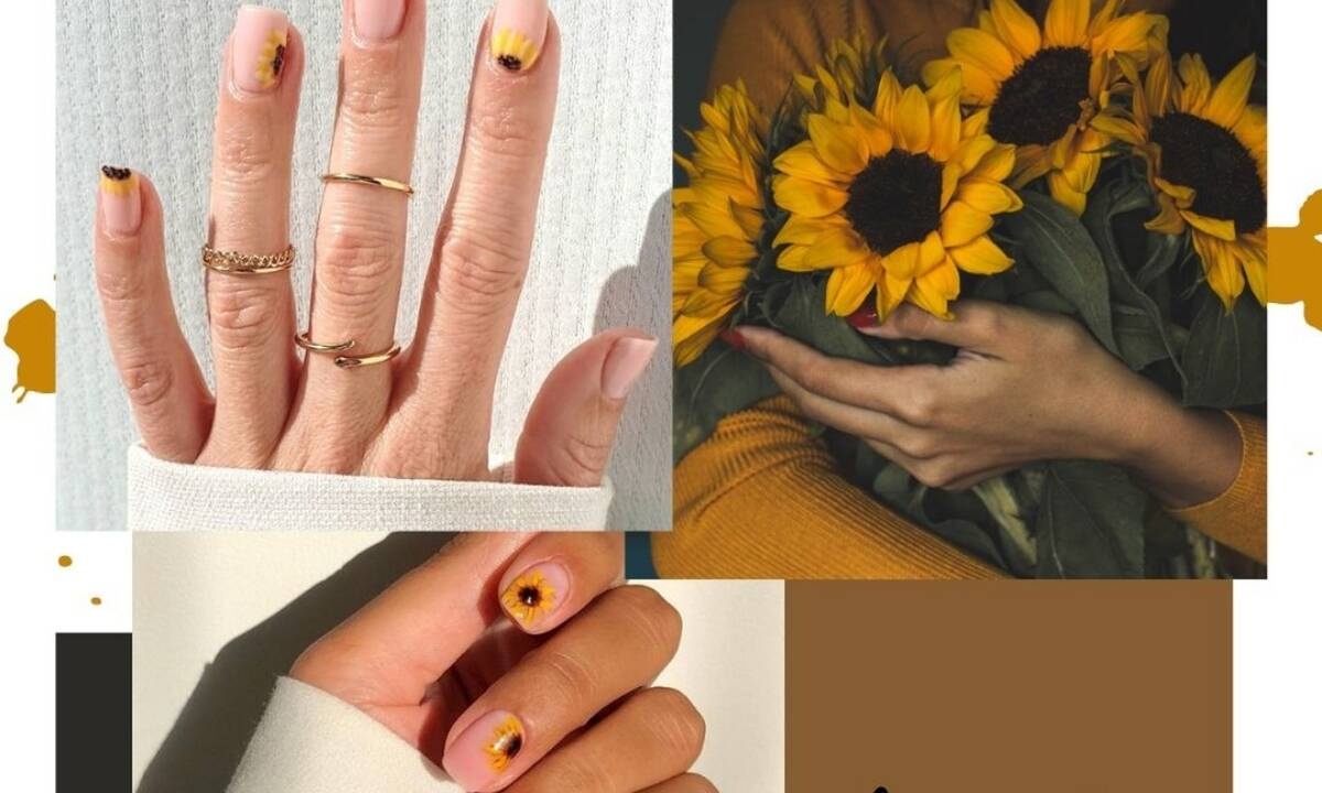 #SunflowerNails είναι τα νύχια στολισμένα με ηλίανθους και θα τα λατρέψεις