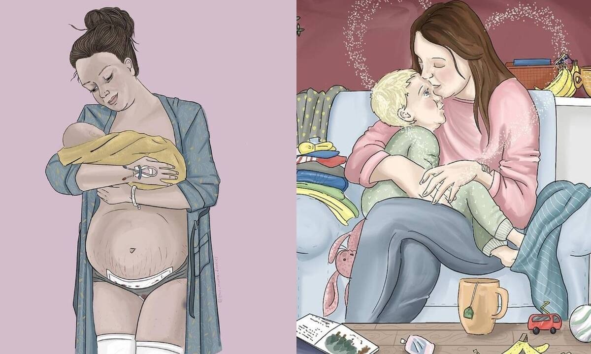 Τα σκίτσα αυτής της μαμάς για τη μητρότητα είναι πολύ ιδιαίτερα