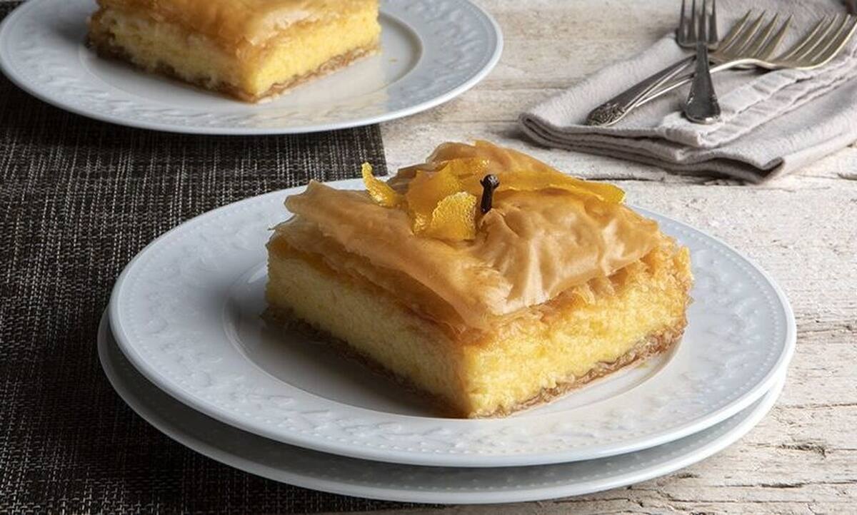 Λαχταριστό γαλακτομπούρεκο με πορτοκάλι από τον Άκη Πετρετζίκη!