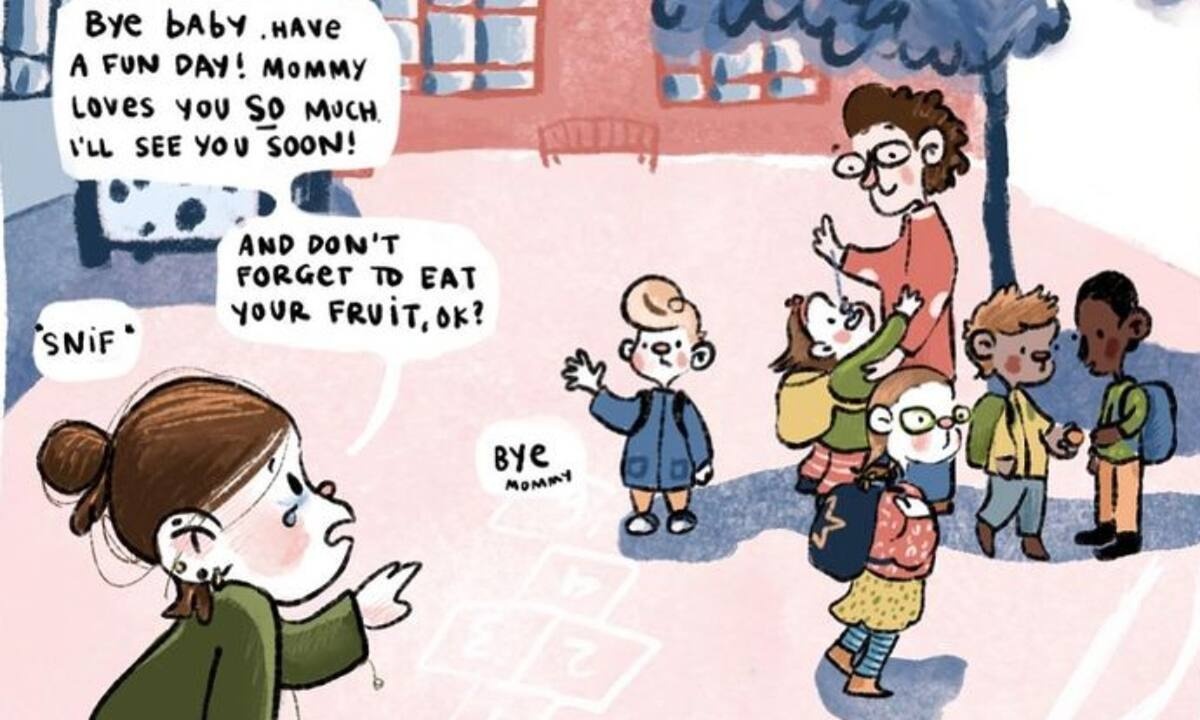 Μαμά αποτύπωσε σε σκίτσα τις πρώτες μέρες στο σχολείο και ταυτιστήκαμε