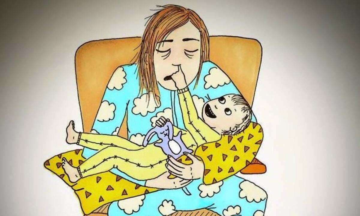 Μαμά σε απόγνωση: Θα την αναγνωρίσετε σε αυτά τα σκίτσα (εικόνες)