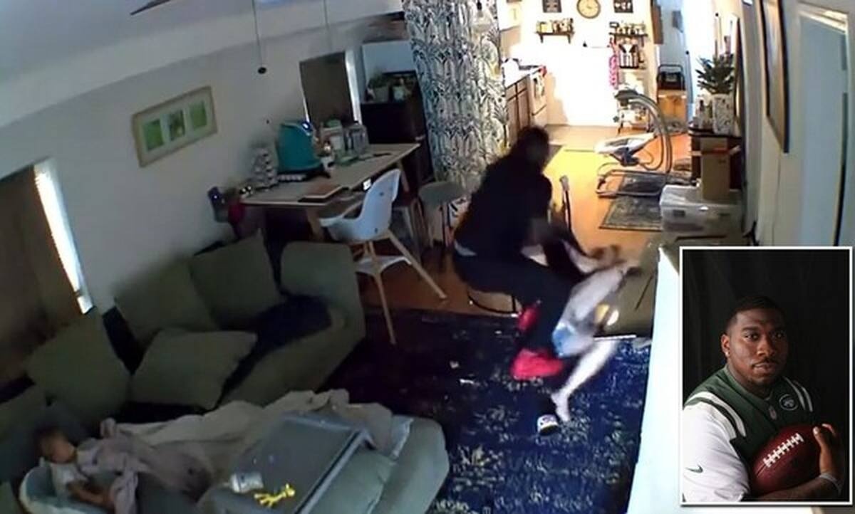 Ανατριχιαστικό βίντεο - Πρώην άσος του ΝFL χτύπησε βίαια τη σύντροφό του μπροστά στο μωρό τους