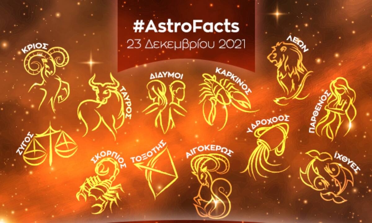 Η φράση - κλειδί του ζωδίου σου για σήμερα, 23/12/2021