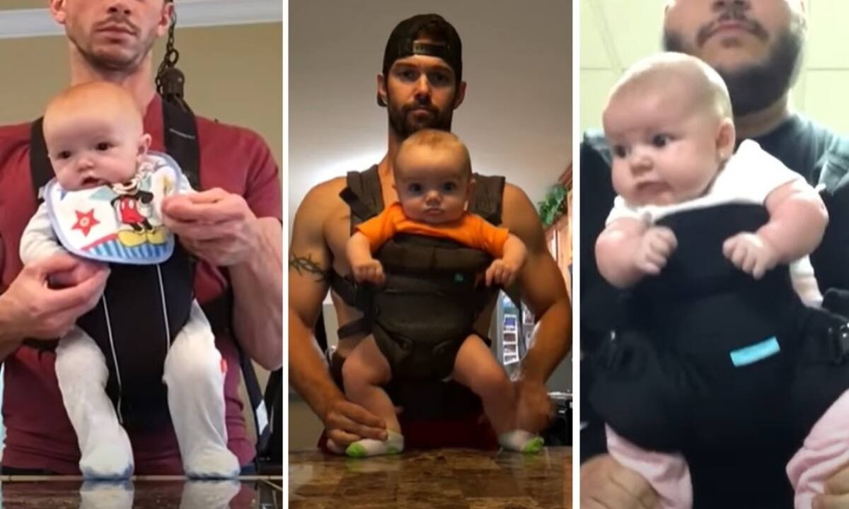 Μπαμπάδες χορεύουν με τα μωρά τους - Απολαυστικά στιγμιότυπα (vid)