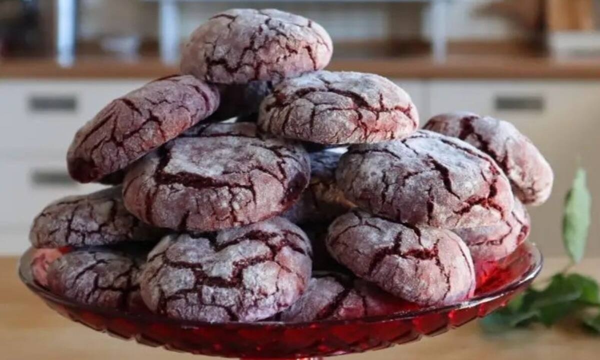 Red Velvet κρακελέ μπισκότα - Τα πιο νόστιμα που έχετε δοκιμάσει