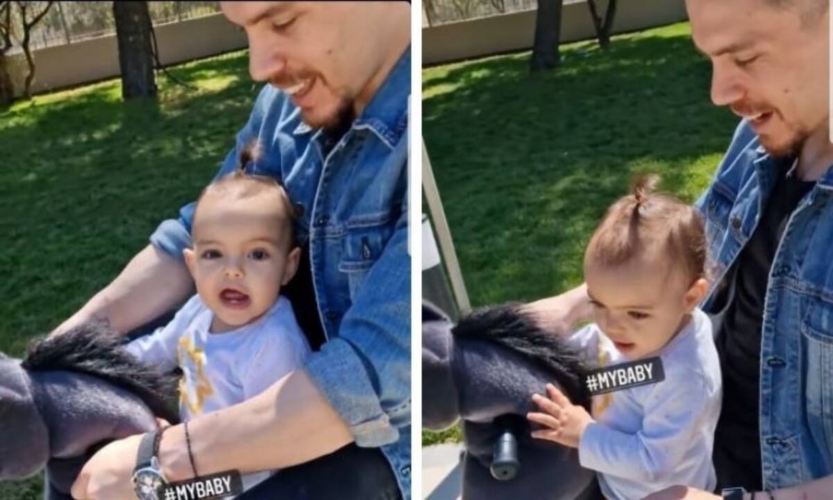 Λένια Πετρούνια: Απολαμβάνει τα παιχνίδια με τον μπαμπά της