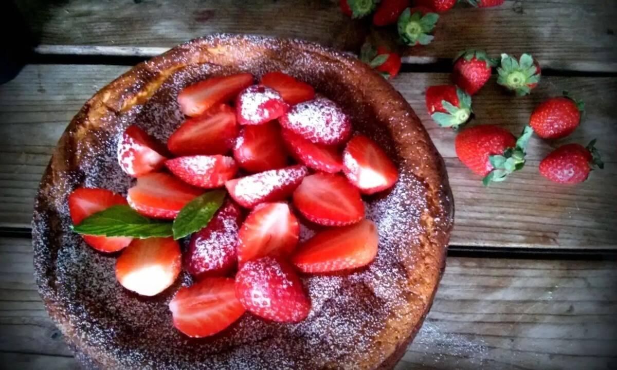 Αφράτο cheesecake φούρνου με ανθότυρο - Από τα πιο νόστιμα που έχετε δοκιμάσει