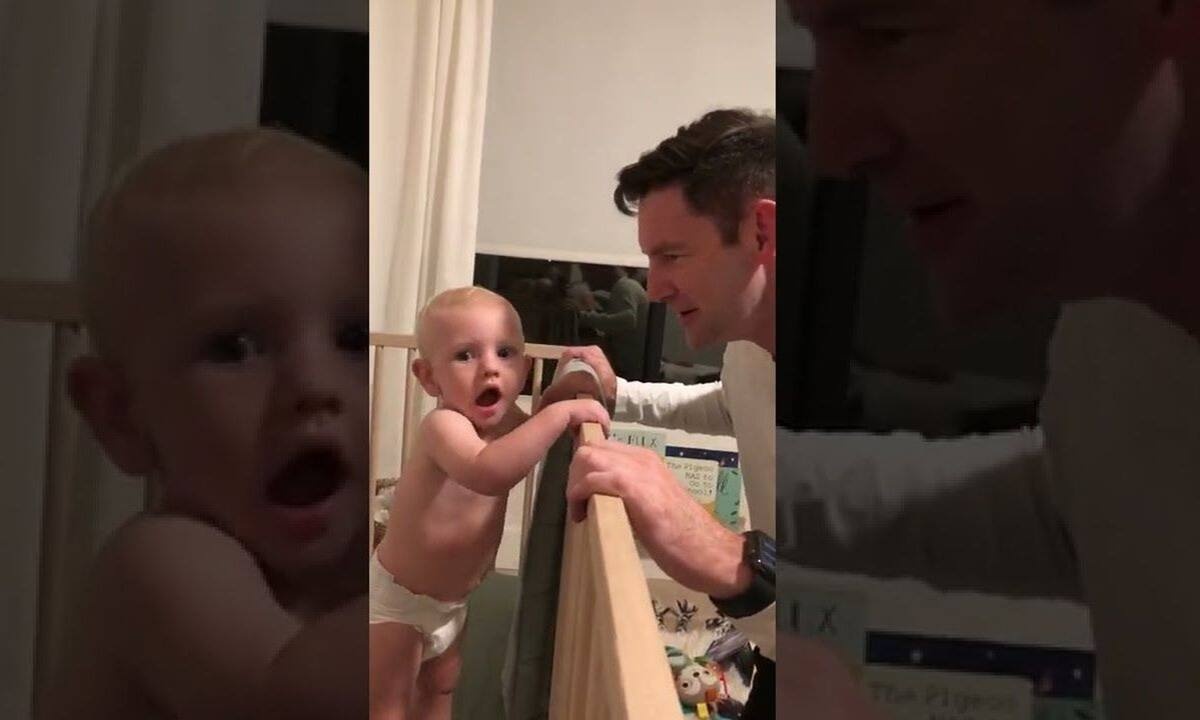 Μωρό βλέπει τον μπαμπά του χωρίς γένια και αντίδρασή του είναι επική